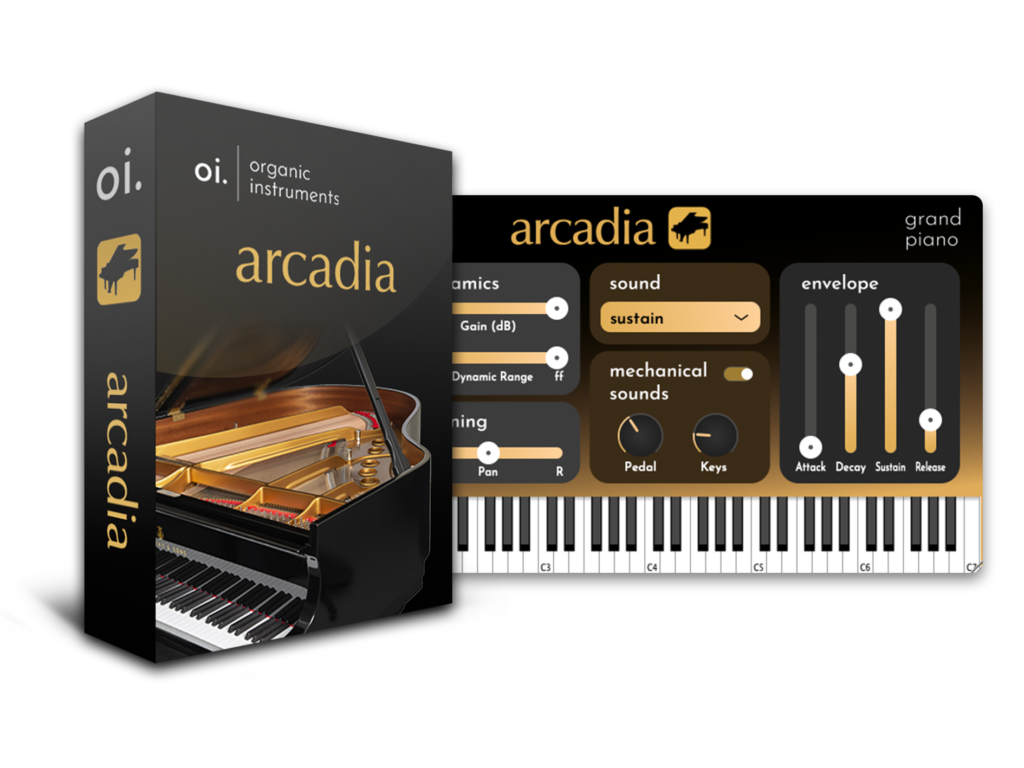 Organic Instruments Arcadia: Grand Piano Review Box Product